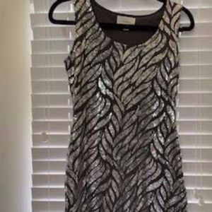 En Creme Sequin Dress